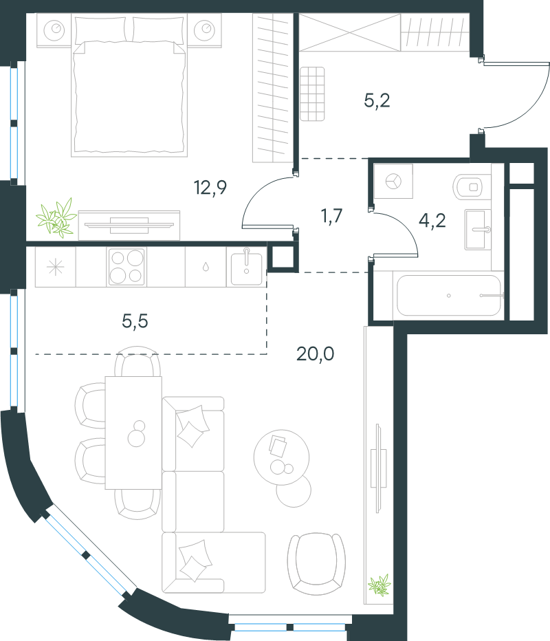 Продажа 1-комн квартиры в новостройке Москва г., Перовское ш.,  к. 1