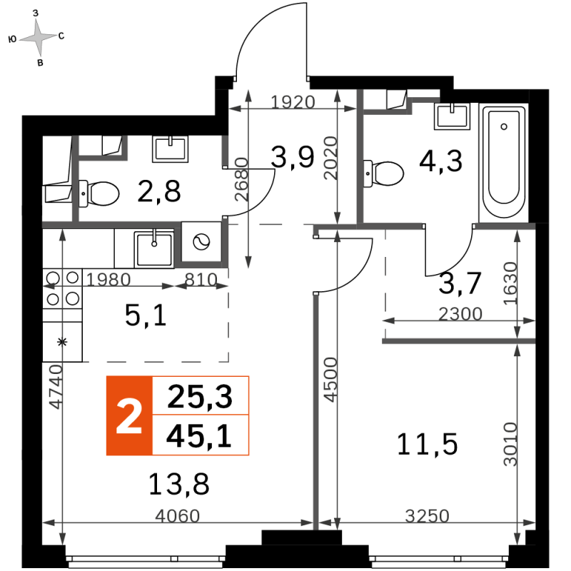 Продажа 1-комн квартиры в новостройке Москва г., Шеногина ул.,  к. 6.3