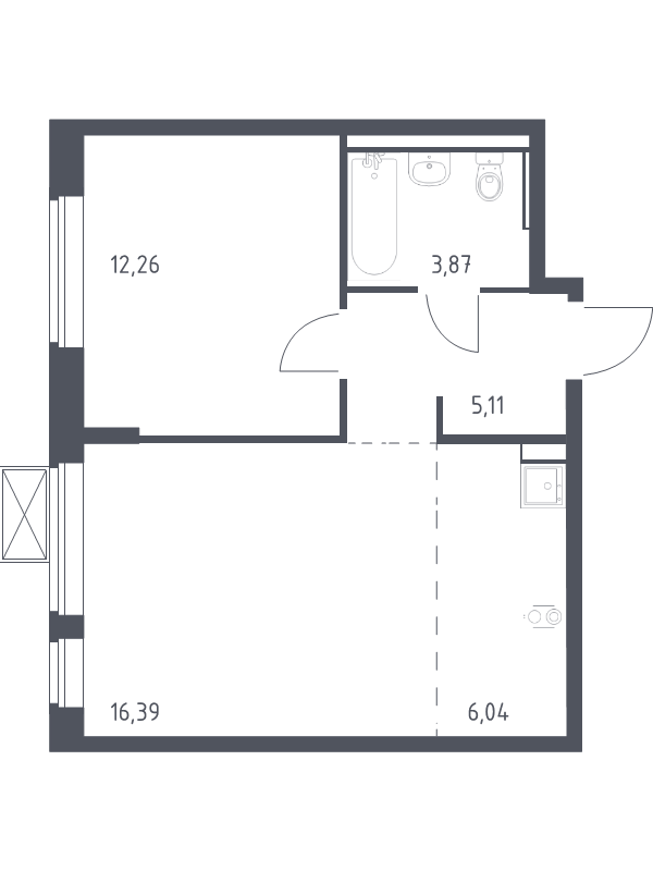 Продажа 1-комн квартиры в новостройке Мисайлово д., Молодежный б-р,  к. 13.1