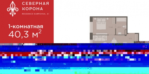 1-комн квартира ул Профессора Попова,  д. 24а