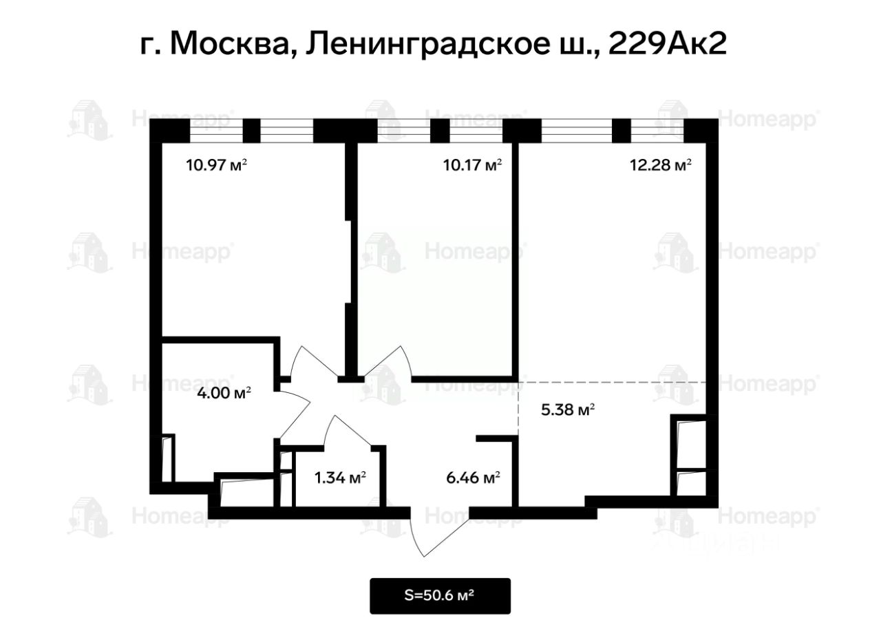 Продажа 3-комн квартиры на вторичном рынке Ленинградское шоссе, 229Ак2