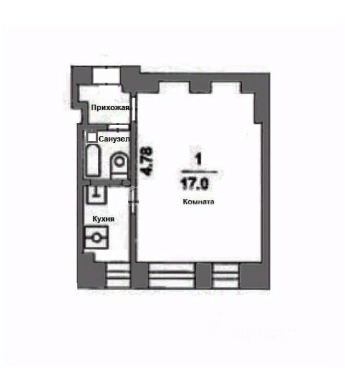 Продажа 1-комн квартиры на вторичном рынке Мещанская улица, 2