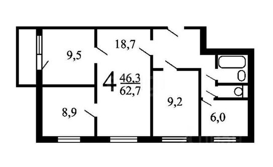 Продажа 4-комн квартиры на вторичном рынке ул Коптевская,  д. 18Б