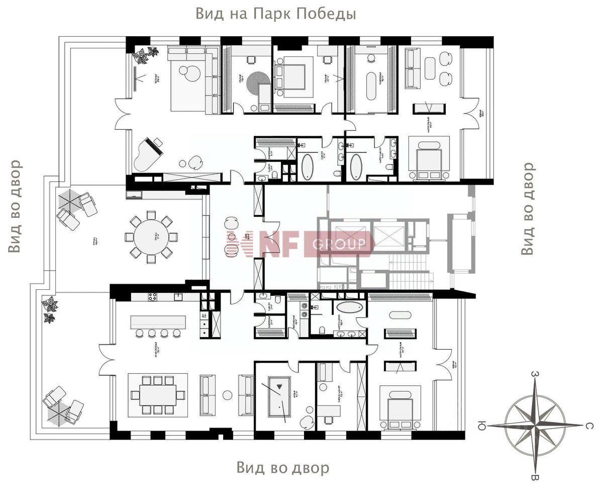 Продажа 6-комн квартиры на вторичном рынке Мосфильмовская улица, 1Б
