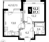 Продать Квартиры в новостройке Мосрентген пос., Проектируемый проезд № 7502   1