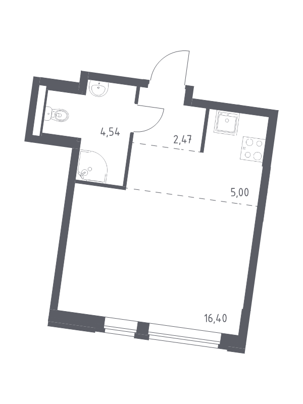 Продажа студии Боровское ш,  к. 10