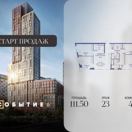 Продажа 4-комн квартиры в новостройке ул. Лобачевского, корп. 6.2