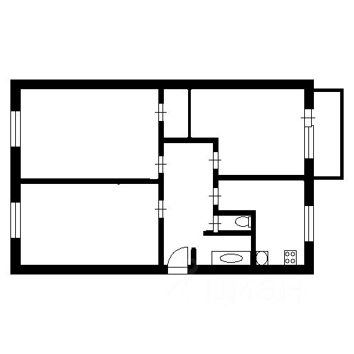 Продажа 3-комн квартиры на вторичном рынке Тимуровская улица, 6К2