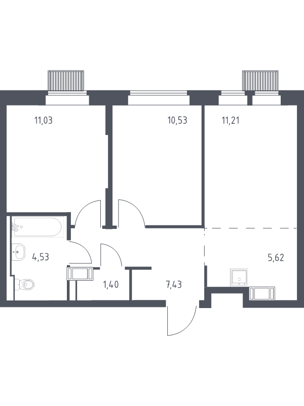 Продажа 2-комн квартиры в новостройке Путилково д., Путилковское ш.,  к. 28