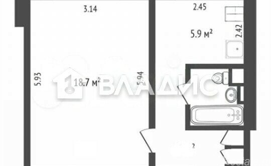 Продажа 1-комн квартиры на вторичном рынке улица Кулакова,  д. 5 к2