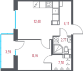 Продать Квартиры в новостройке Пушкин г., 1-я линия, территория Лесное   2.2