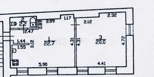 2-комн квартира Бармалеева улица,  д. 17