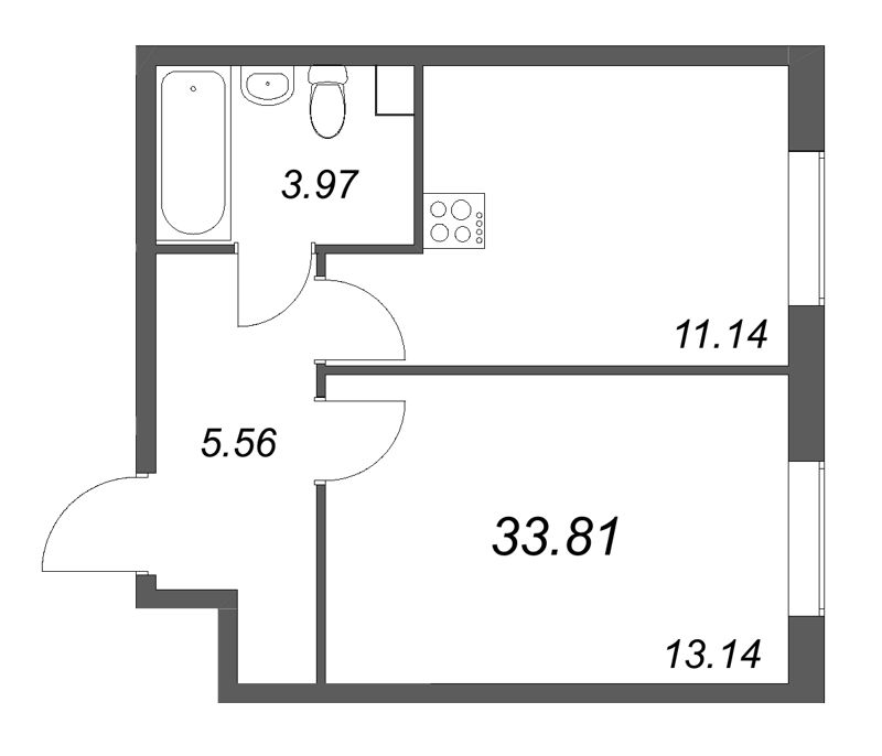 Продажа 1-комн квартиры в новостройке Санкт-Петербург г., Тамбасова ул.,  к. 2.2