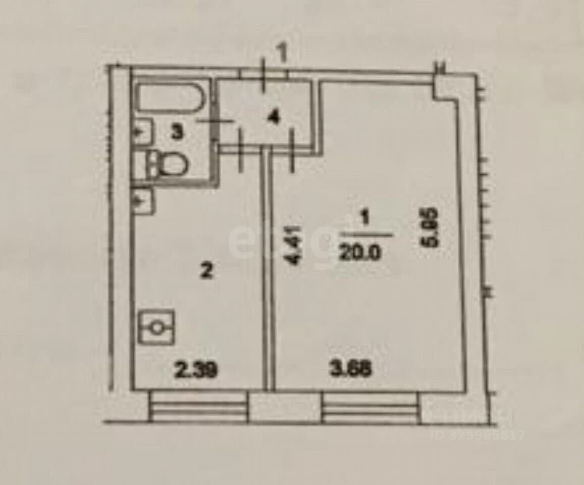 Продажа 1-комн квартиры на вторичном рынке улица Обручева, 61