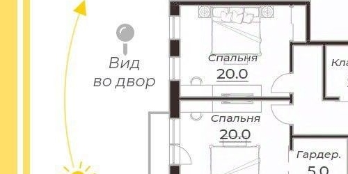 4-комн квартира Песочная набережная, 40