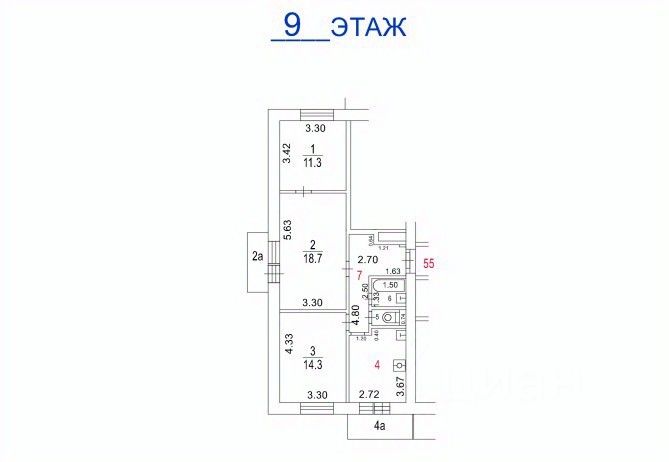 Продажа 3-комн квартиры на вторичном рынке Госпитальный переулок, 8