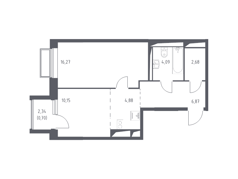 Продажа 1-комн квартиры в новостройке Мытищи г., Трудовая ул.,  к. 1