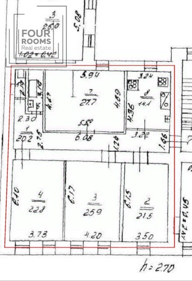 Продажа 4-комн квартиры на вторичном рынке проспект Римского-Корсакова, 97