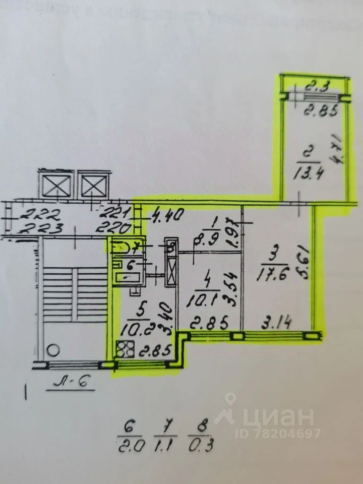 Продажа 3-комн квартиры на вторичном рынке проспект Испытателей, 15К1