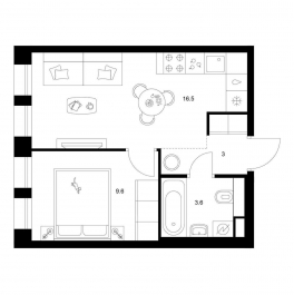 Продажа 1-комн квартиры в новостройке ул. Котляковская, корп. 2.3 Продажа 1-комн квартиры в новостройке ул. Котляковская, корп. 2.3