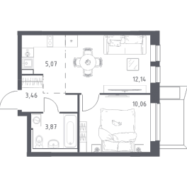 Продажа 1-комн квартиры в новостройке Егорово п., Колхозная ул., к. 3.3 Продажа 1-комн квартиры в новостройке Егорово п., Колхозная ул., к. 3.3