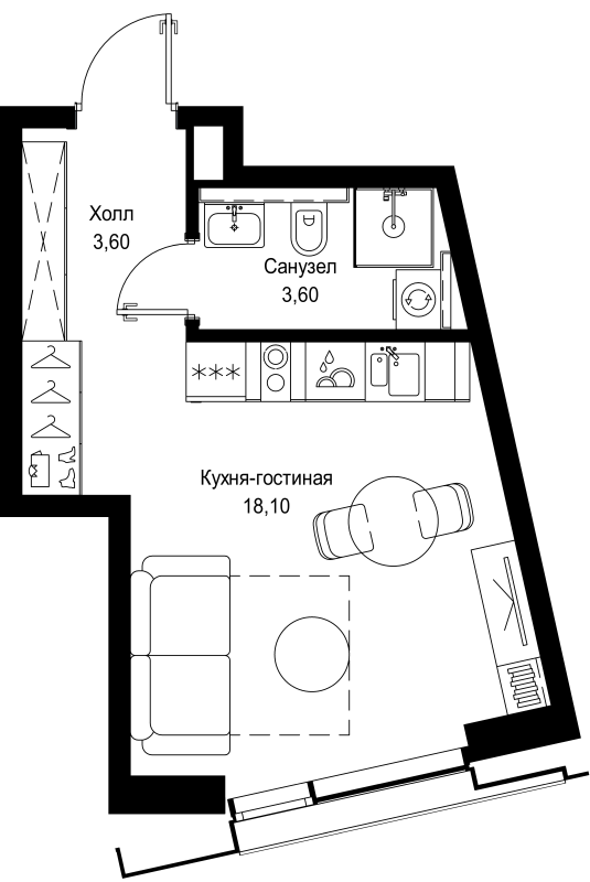 Продажа студии Москва г., Вишнёвая ул.,  к. 3