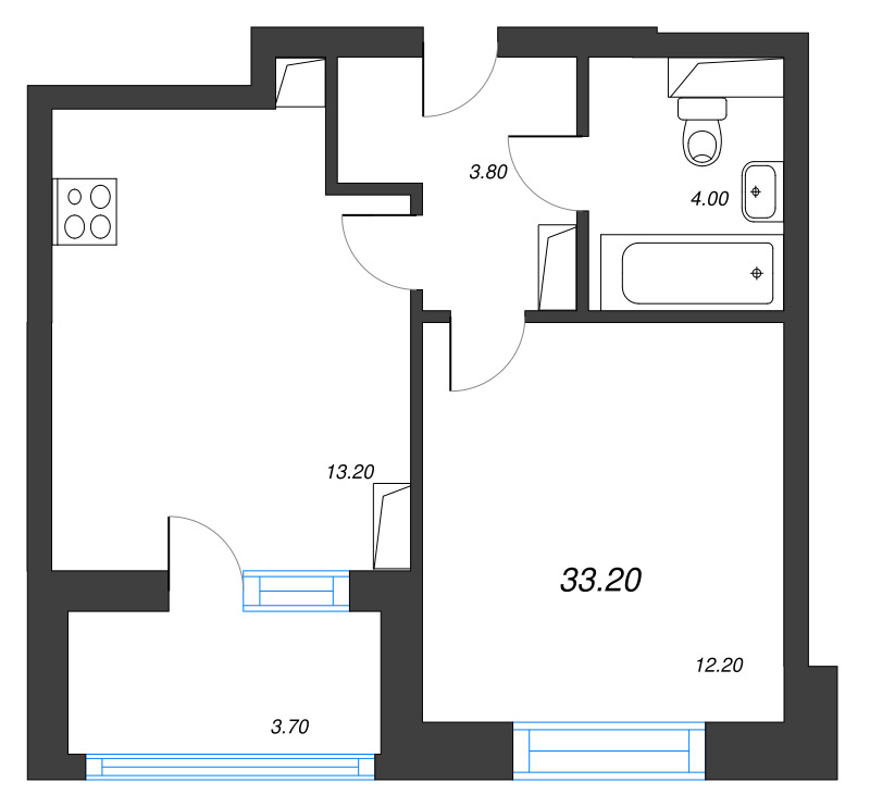 Продажа 1-комн квартиры в новостройке Санкт-Петербург г., Московское ш.,  к. 2