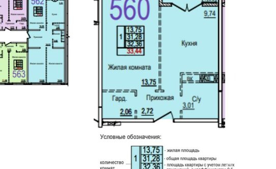 Продажа 1-комн квартиры на вторичном рынке Глухово, ул Романовская,  д. 21