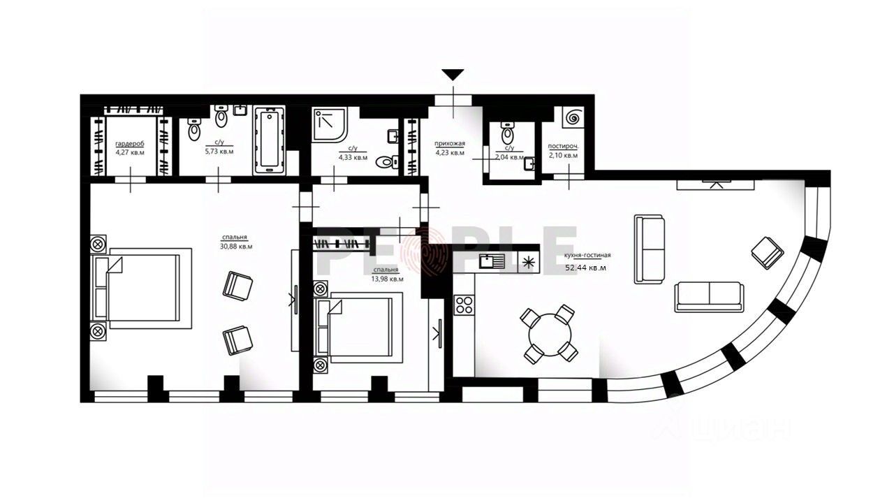 Продажа 4-комн квартиры на вторичном рынке Дружинниковская улица, 15