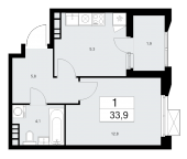 Продать Квартиры в новостройке Сосенское пос., Куприна пр-кт   5.2