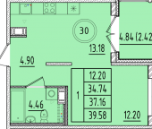 Продать Квартиры в новостройке Шушары п., Кокколевская ул.   1