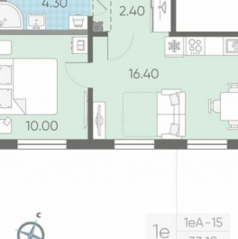 Продажа 1-комн квартиры на вторичном рынке Ковалёво, Поперечная улица,  д. 1 к2