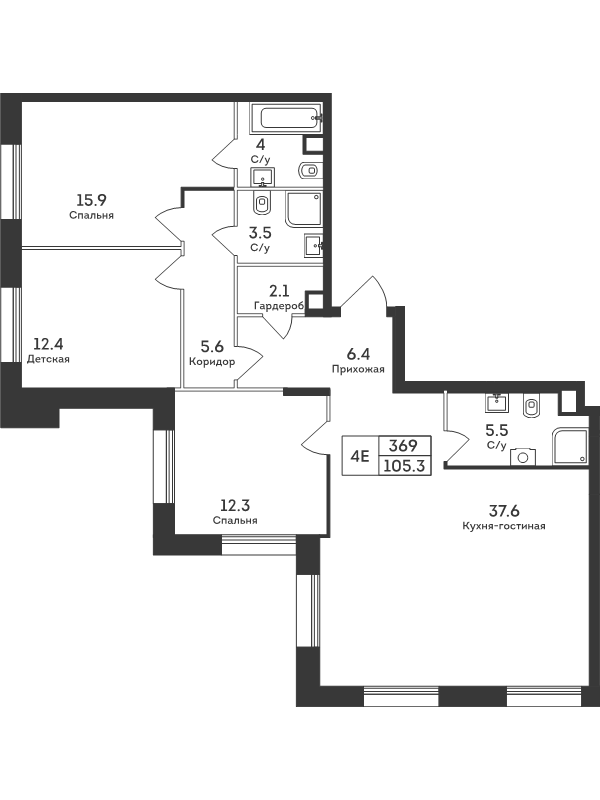 Продажа 3-комн квартиры в новостройке Москва г., Дербеневская ул.,  к. 5