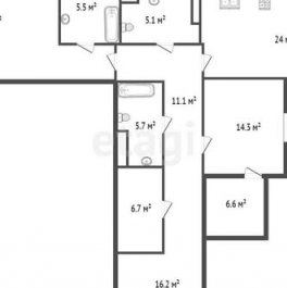 Продажа 2-комн квартиры на вторичном рынке 14-я линия,  д. 57-61,  к. П