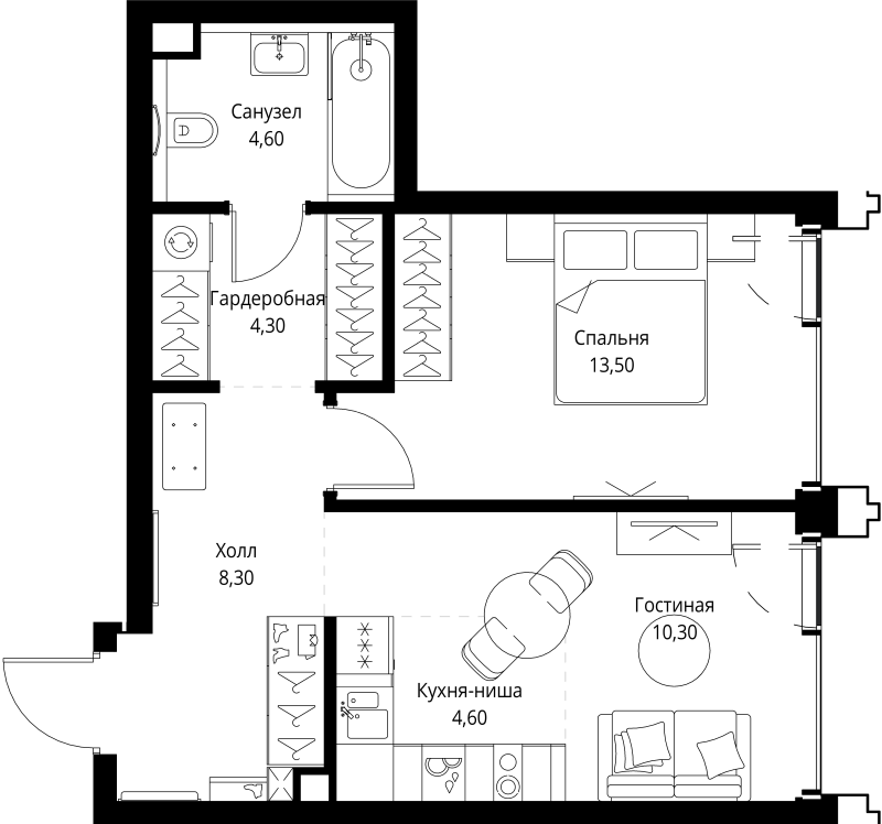 Продажа 1-комн квартиры в новостройке Москва г., Верейская ул.,  к. SET.1.2