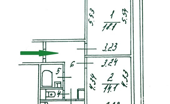 Продажа 2-комн квартиры на вторичном рынке ул Полярная,  д. 52,  к. 1
