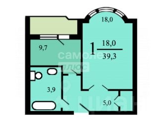1-комн квартира улица Москворечье, 4к6