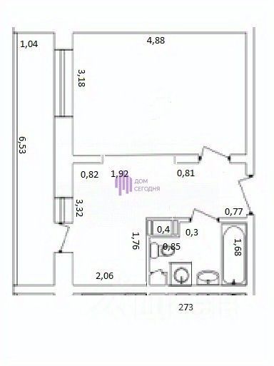 Продажа 1-комн квартиры на вторичном рынке улица Омская, 19