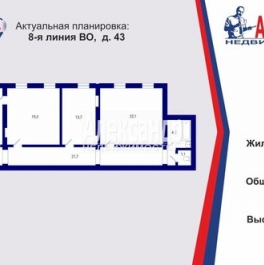 Продажа 4-комн квартиры на вторичном рынке 8-я линия,  д. 43