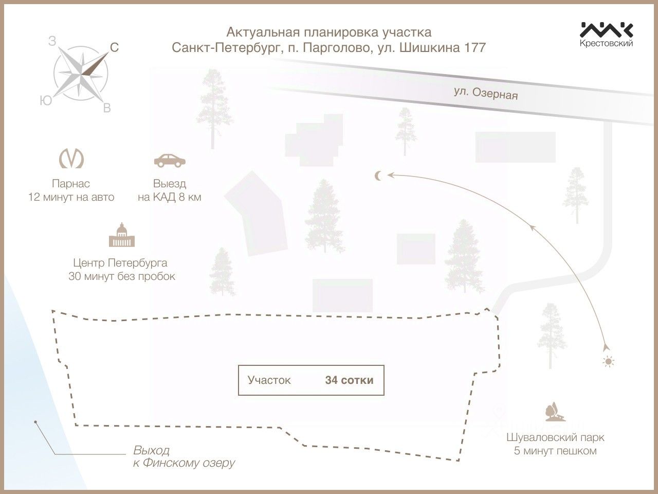 Продажа земли пос. Парголово, улица Шишкина, 177