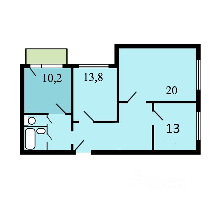 Продажа 3-комн квартиры на вторичном рынке Пятницкое шоссе, 12К2