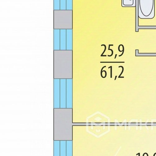 2-комн квартира переулок Макаренко, 13