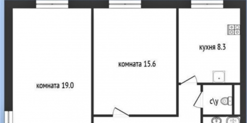 2-комн квартира Новостроек ул,  д. 35