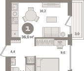 Продать Квартиры в новостройке Сапроново д., Калиновая ул.   8