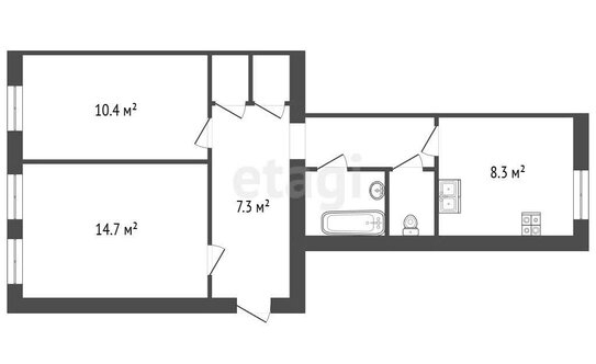Продажа 2-комн квартиры на вторичном рынке Поварской пер,  д. 12