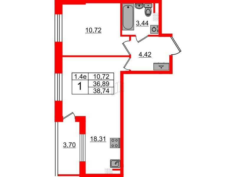 Продажа 1-комн квартиры в новостройке Пулковское шоссе