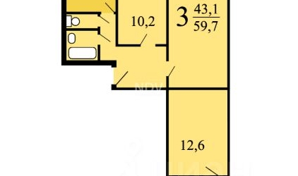 3-комн квартира Бакинская улица, 29