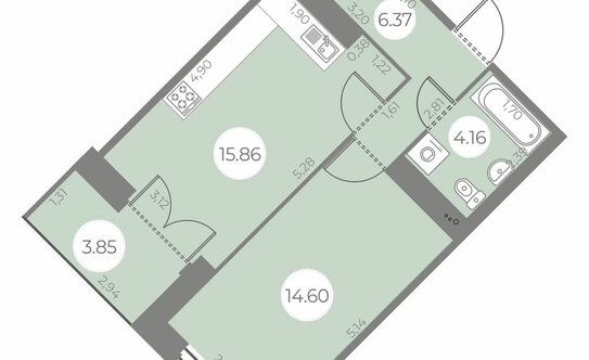 Продажа 1-комн квартиры на вторичном рынке улица Маршала Захарова