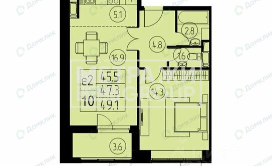 Продажа 1-комн квартиры на вторичном рынке Королев г, Первомайский мкр, Комаровка мкр,  д. 47 к1