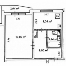 Продажа 1-комн квартиры на вторичном рынке улица Молодцова,  д. 9